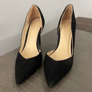 Wild Diva Black Pointed Toe Heels